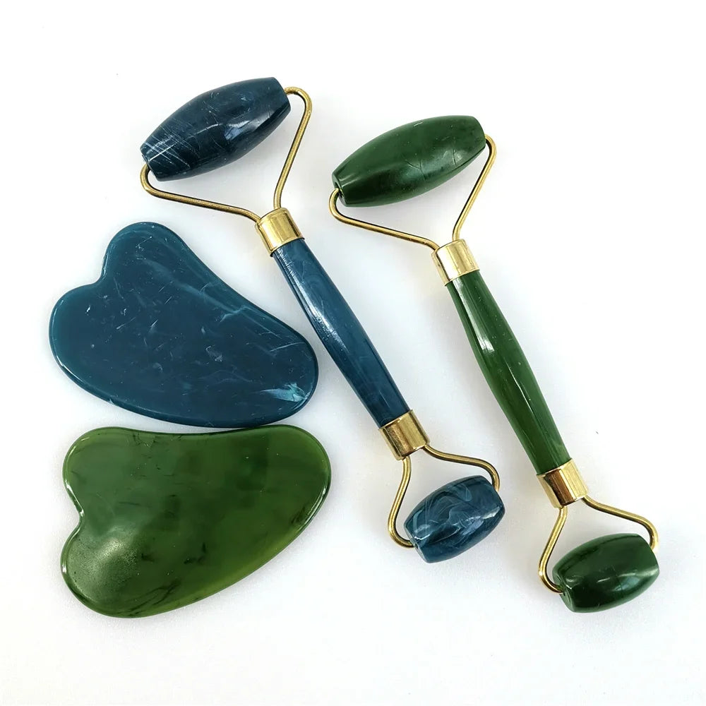 Rouleaux et Gua Sha - Lisse pour Massage Facial